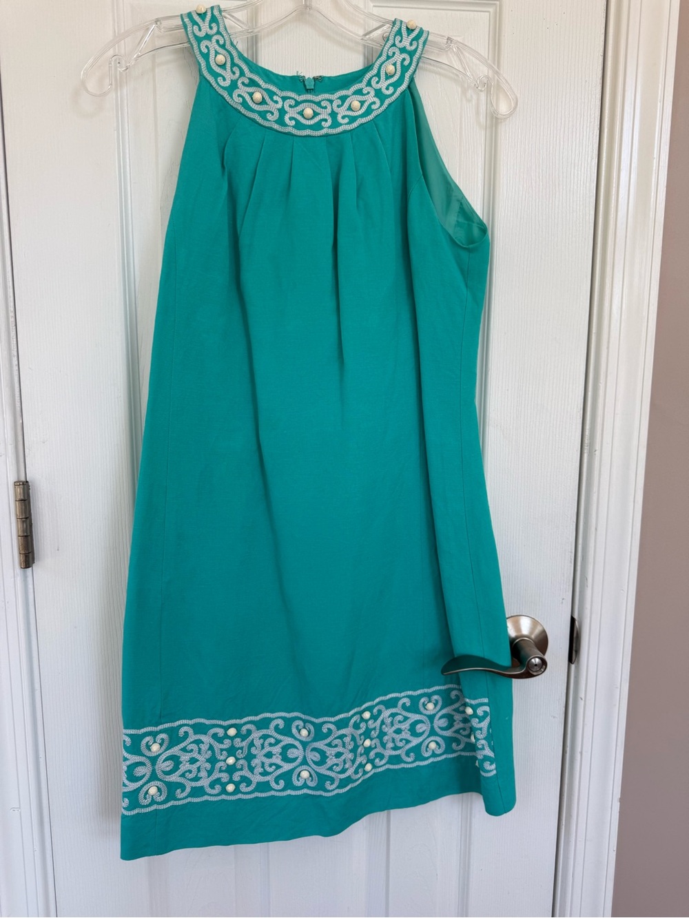 Eliza J Teal Sleeveless Dress